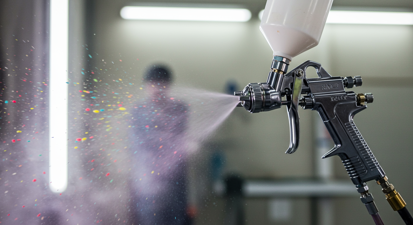 Eliminating Paint Waste with Advanced HVLP Spray Gun Tech
