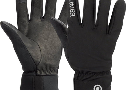 EOTW Winter Gloves for Men & Women, Windproof Outdoor Cycling & Running, Black L
