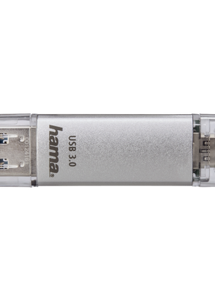Hama C-Laeta 16GB USB 3.1 USB-A & USB-C Flash Drive, Metal, OTG, 40MB/s