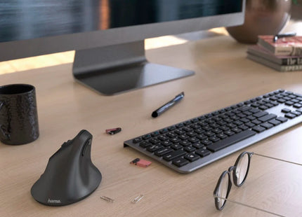 Hama EMW-500L Ergonomic Vertical 6 Button Wireless Mouse - Left Handed