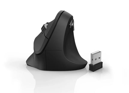 Hama EMW-500 Ergonomic Vertical 6 Button Wireless Mouse - Right Handed