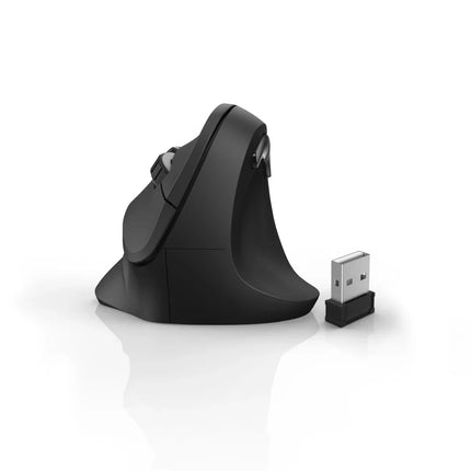 Hama EMW-500 Ergonomic Vertical 6 Button Wireless Mouse - Right Handed