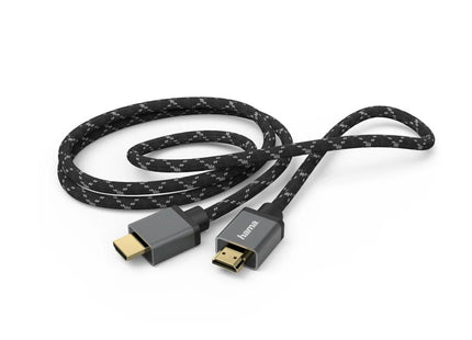 Hama Aluminium 8K Ultra-HD HDMI Cable, Fibre Braided, 3m