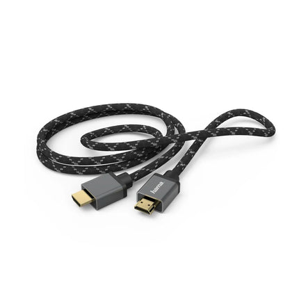 Hama Aluminium 8K Ultra-HD HDMI Cable, Fibre Braided, 3m