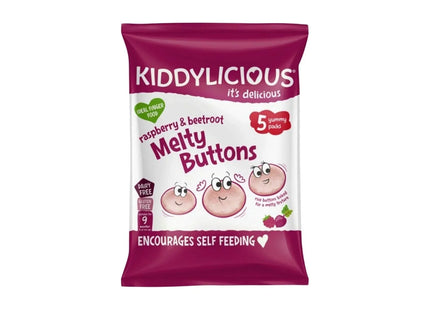 Kiddylicious Raspberry & Beetroot Melty Buttons Multi 9+ months 30g (5x6g)