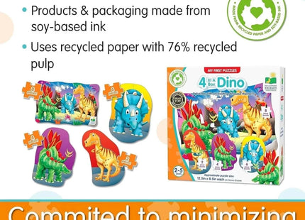 My First Puzzle Sets 4-in-1 Puzzle Set - Dino