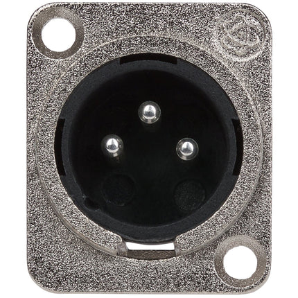 Maplin 3 Pole Nickel XLR Chassis Plug
