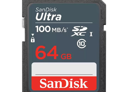 SanDisk 64GB Ultra SDXC Class 10 UHS-I Card 100MB/s