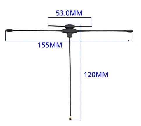 Radiomaster UFL Dual-Band T Antenna (2.4GHz+900MHz)