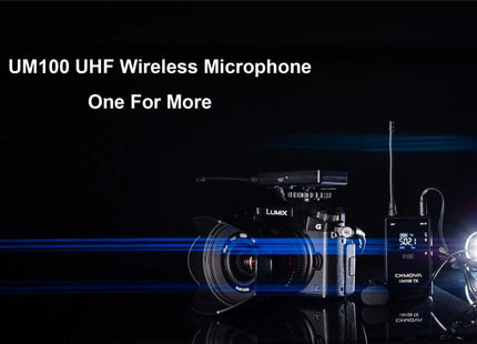 Maplin CKMOVA UM100 UHF Wireless Microphone Kit with 1x Transmitter & 1x Receiver