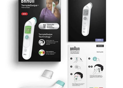 Braun BST200 TempleSwipe Forehead Thermometer