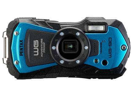 Pentax WG-90 16MP 5x Zoom Tough Compact Camera - Blue