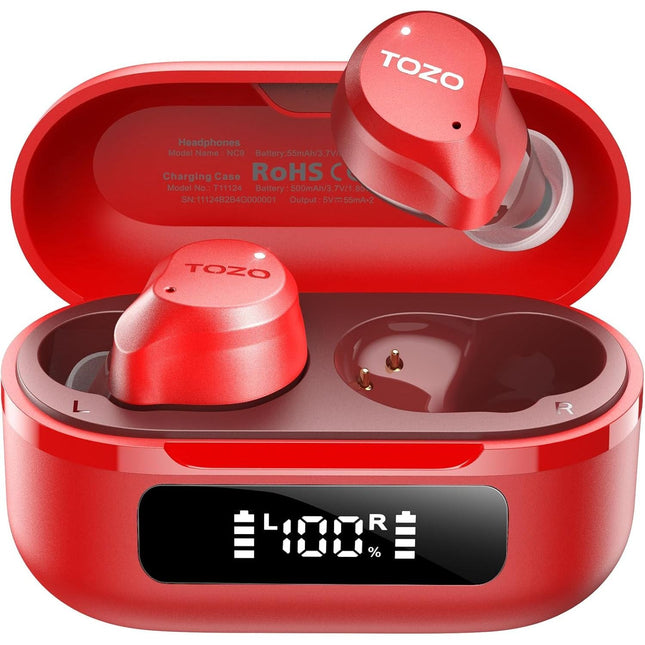 Hybrid Active Noise Cancelling Wireless Earbuds 59H Playtime IPX8 TOZO