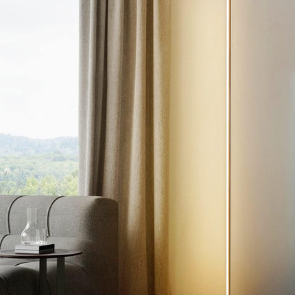 TACAHE Gold Corner Floor Lamp – Dimmable LED Mood Light with Remote, 57"