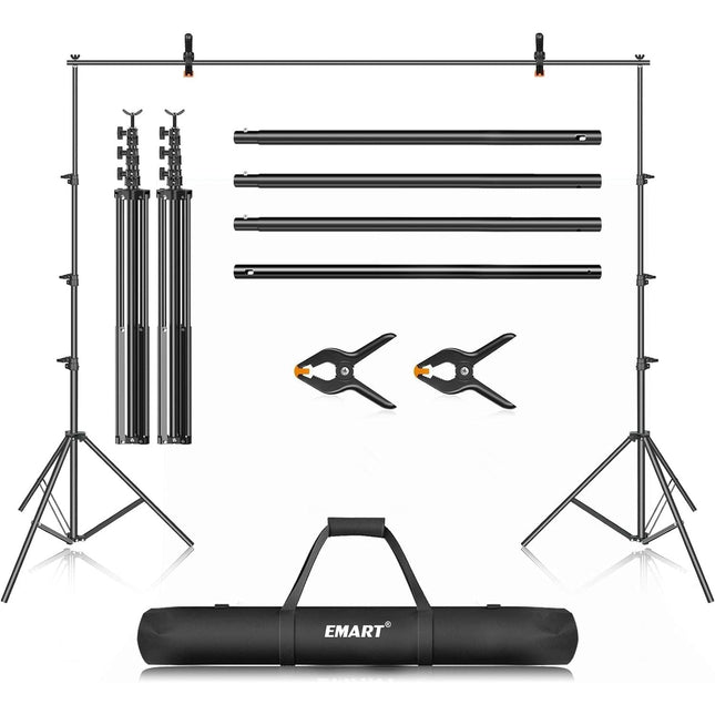 Photo Backdrop Stand 10x12ft Heavy Duty Adjustable Support Kit EMART