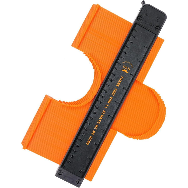 Contour Gauge 10 Inch Adjustable Profile Ruler with Lock 25cm Tool Charfia