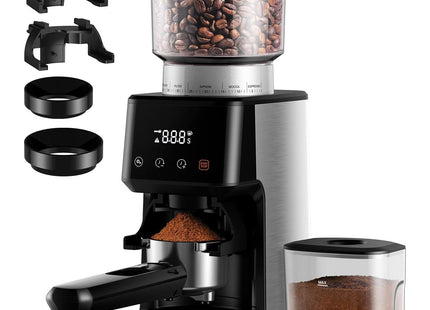 Conical Burr Coffee Grinder Electric 51 Settings with Timer Touchscreen Shardor