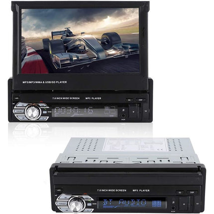 Multimedia Car Stereo 7'' 24Bit DAC, High-Speed USB2.0 Touch Screen WAV Support