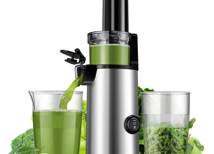 Compact Cold Press Juicer Slow Masticating High Yield Easy Clean 600ml KIDISLE