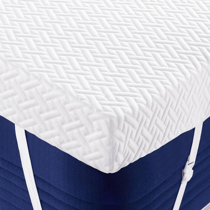 Memory Foam Mattress Topper Double 3 Inch Cooling Washable Hawthyhome