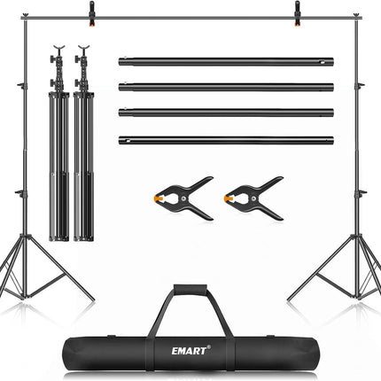 Photo Backdrop Stand 7x12ft Heavy Duty Adjustable Support Kit EMART