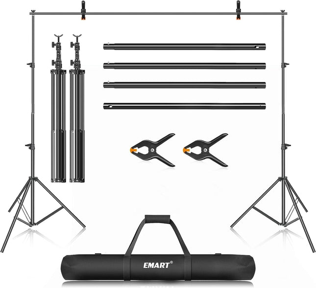 Photo Backdrop Stand 7x12ft Heavy Duty Adjustable Support Kit EMART