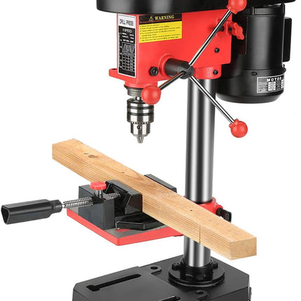 Mini Bench Drill Press 350W  5-Speed Pillar Drill with Cast Iron Base 220V