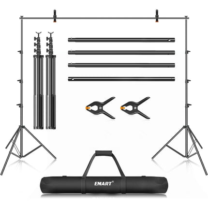 EMART 10x12ft Photo Backdrop Stand, Heavy Duty Adjustable Support Kit