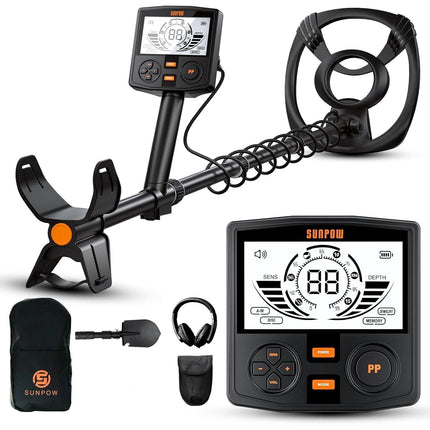 Professional Metal Detector Waterproof 30cm Coil Dual LCD SUNPOW