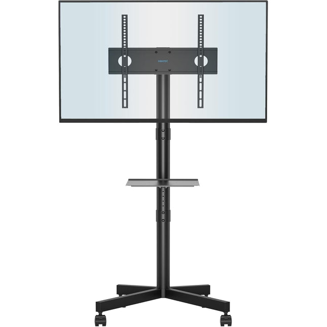 Mobile TV Stand on Wheels 23 to 60 Inch Height Adjustable Shelf BONTEC
