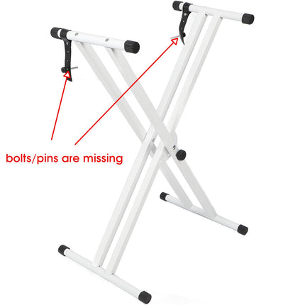 Double X Keyboard Stand – Adjustable 7 Heights, for 54–88 Key Electric Pianos