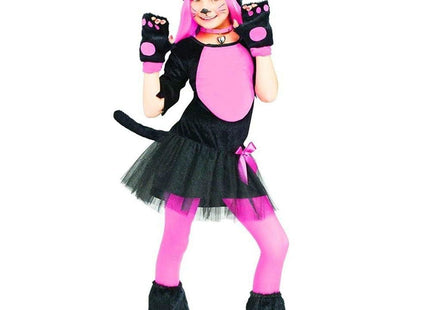 Girls Kitty Cat Costume Halloween Cute Fancy Dress Outfit Forever Young