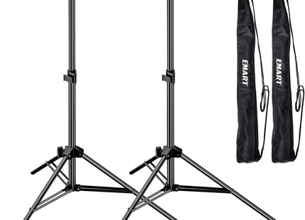 EMART 7ft Light Stands 2-Pack – Aluminum Tripods with Case for Studio Gear
