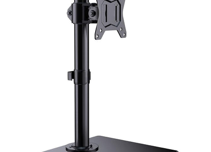 Single Monitor Stand 13 to 32 Inch Freestanding Arm Glass Base VESA ErGear