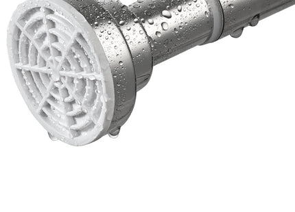 Stainless Steel Shower Curtain Rod 160–270cm Extendable No Drill Tension Pole