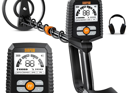 Metal Detector Waterproof Gold Detecting LCD Display 4 Modes SUNPOW
