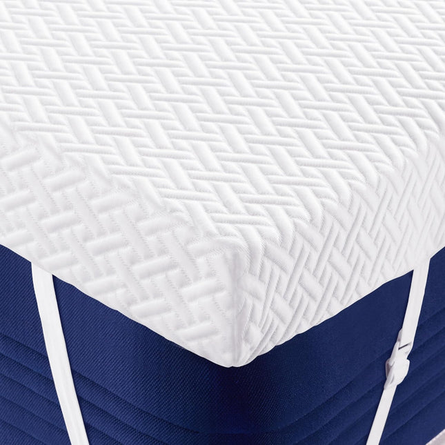 Memory Foam Mattress Topper Double 3 Inch Cooling Washable Hawthyhome