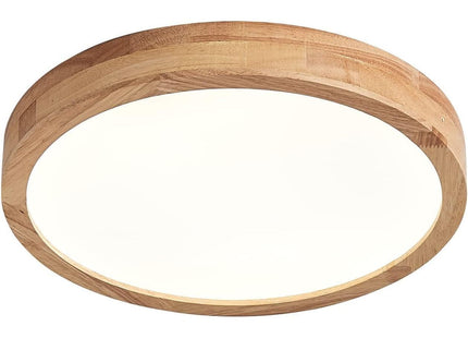 Schindora Wooden LED Ceiling Light 20W Ø30cm 4500K Neutral White