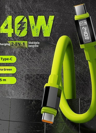 240W Fast Charging Type-C Data Cable Suitable For Mobile Phones And Tablets