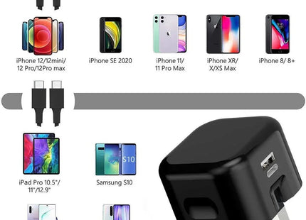Fast PD Charger Dual USB Charging Adapter For iPhone Samsung Universal UK PLUG