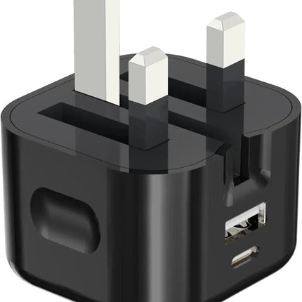 Fast PD Charger Dual USB Charging Adapter For iPhone Samsung Universal UK PLUG