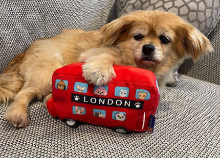 London Bus Plush Dog Toy