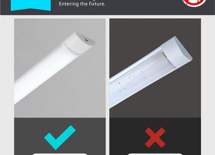 Sundertech 4FT LED Batten Light, 3750lm, 3 Color Temperature Options