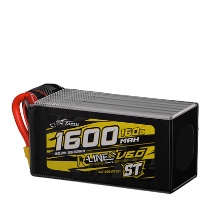 Tattu R-Line V6 1600mAh 6S 160C LiPo Battery with XT60 [ST]