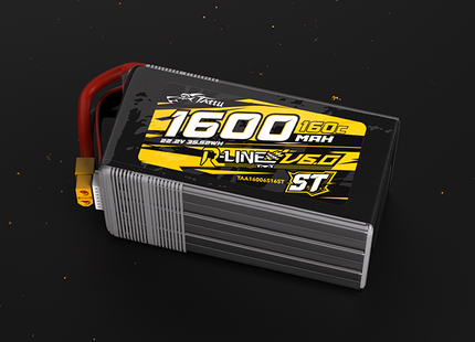 Tattu R-Line V6 1600mAh 6S 160C LiPo Battery with XT60 [ST]