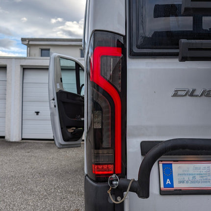 For Fiat Ducato Full LED Rear Light Cluster | Tail Light, Rear Light Unit, Smoked LED Replacement | RAM ProMaster Van-X - NEW