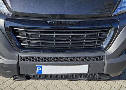 For Fiat Ducato Bumper Honeycomb Grille | Matte Black Front Styling Upgrade | Non Parking Sensor Version | Van-X