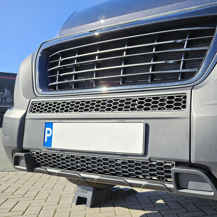 For Citroen Relay Honeycomb Front Bumper – Matte Black - No Parking Sensor Version | Van-X