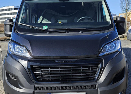 For Peugeot Boxer Bumper Honeycomb Grille | Matte Black Front Styling Upgrade | Non Parking Sensor Version | Van-X