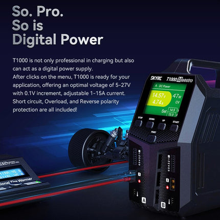 SkyRC T1000 Maestro AC/DC Dual Charger